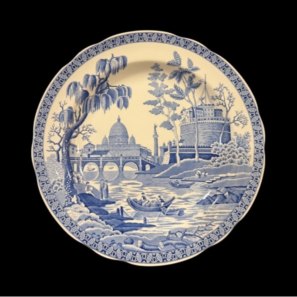 Spode Made in England Blue Room Collection ROME Dinner plate
